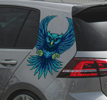 Repülő bagoly Matrica Autók - TenStickers