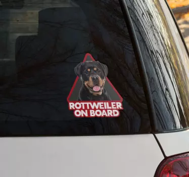 Rottweiller arcmatrica kisállat matricák - TenStickers