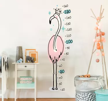 Rózsaszín flamingó falimatrica gyerekeknek - TenStickers