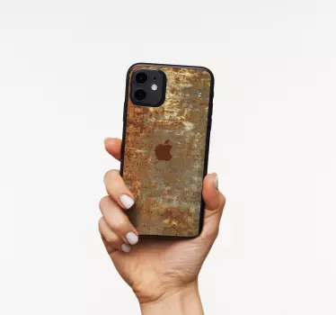 Rozsdás fém textúra iphone matrica - TenStickers