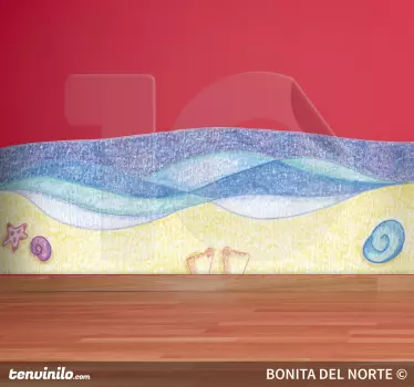 Séta a tengerparti matricán - TenStickers