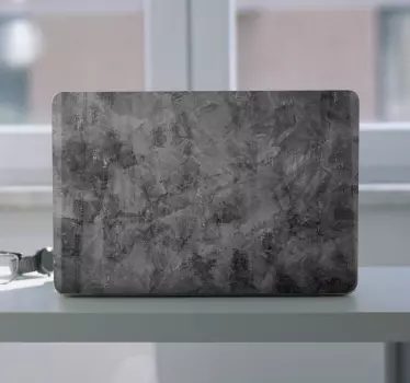 Sötét absztrakt papír kollázs laptop matricák - TenStickers