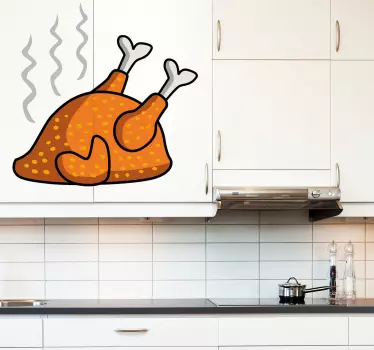 Sült csirke matrica - TenStickers