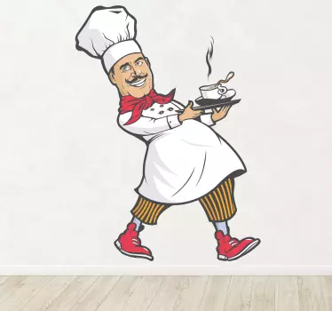 Szakács pincér matrica - TenStickers