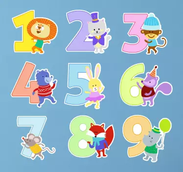 Számgyűjtemény gyermek matricákhoz - TenStickers
