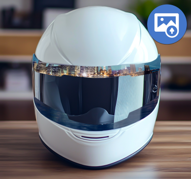 Testreszabható sisakvédő motoros matrica - TenStickers