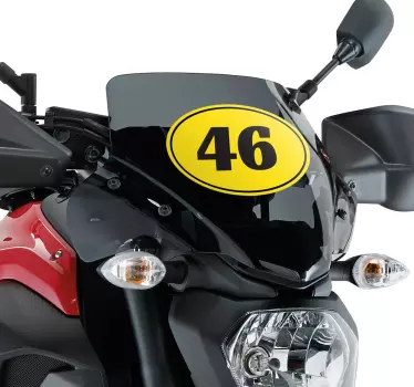 Személyre szabott motorkerékpár-matrica - TenStickers