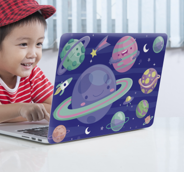 Színes asztrális laptop bőr - TenStickers