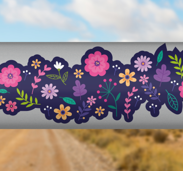 Színes etnikai népi szláv mintás bicikli matrica - TenStickers