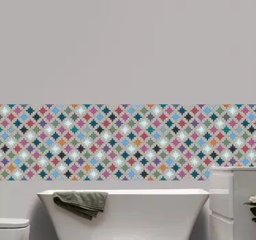 Színes évjárat szabálytalan alakú csempe matrica - TenStickers