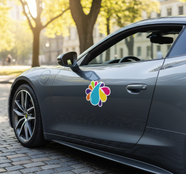 Színes festékcsepp autó matrica - TenStickers