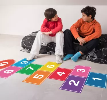 Színes komlós vinil matrica padlólap - TenStickers