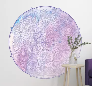 Színes szivárvány mandala absztrakt matrica - TenStickers