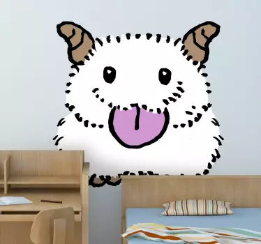 Szőrös állatgyerek matrica - TenStickers