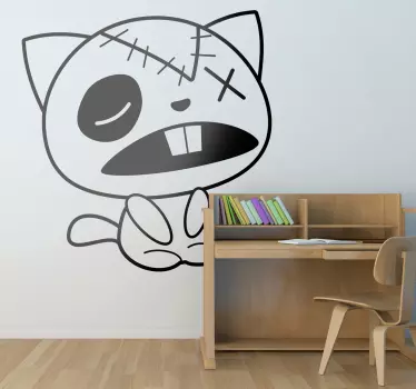 Szövet macska falmatrica - TenStickers