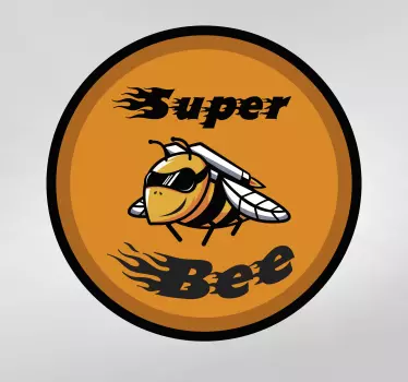 Szuper méh 70-es motorkerékpár matricák - TenStickers