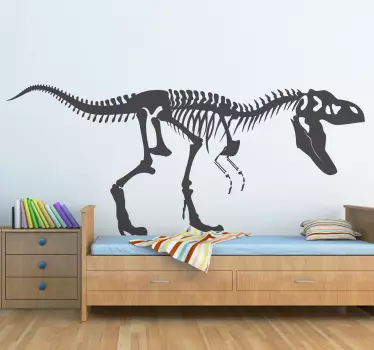 T-rex csontváz matrica - TenStickers