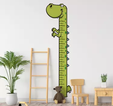 T- rex magasságdiagram falmatrica - TenStickers