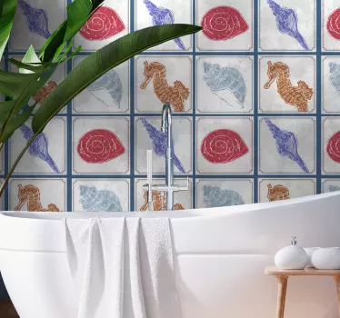 Tenger alatti csempék cserép átadása - TenStickers