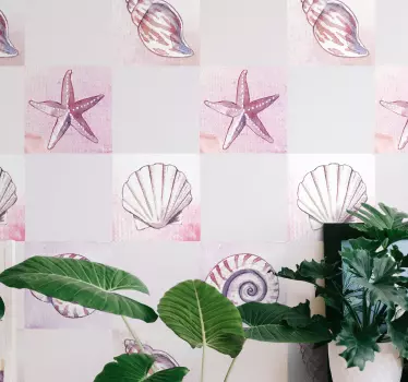Tengeri élet csempe matrica - TenStickers