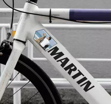 Testreszabható kép bicikli matrica - TenStickers