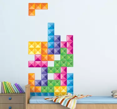 Tetris darab dekoratív matrica - TenStickers