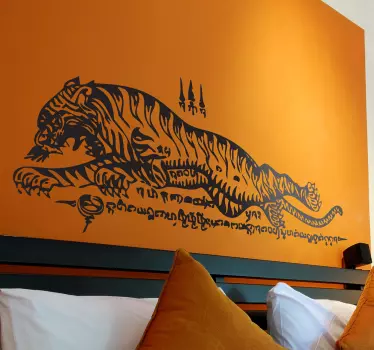 Thai tigris fal matrica - TenStickers