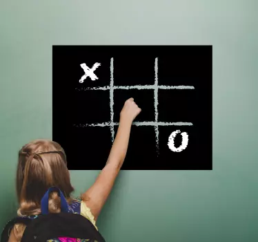 Tic tac toe tábla gyermek hálószoba fal matrica - TenStickers