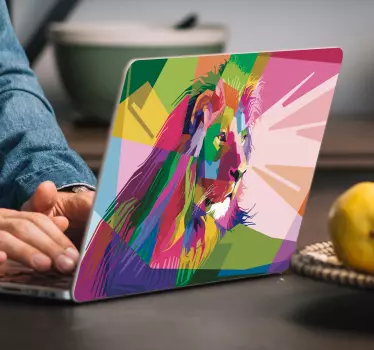 Tigris kaleidoszkóp laptop matrica - TenStickers