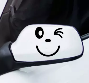 Tükrök kacsintó autó matrica - TenStickers