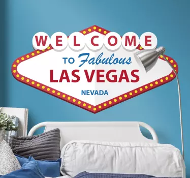 Üdvözöljük a las vegas otthoni falmatricáján - TenStickers