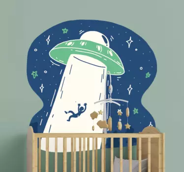 Ufo űrhajó űr matrica - TenStickers