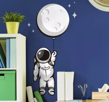 űrhajós az űrben matrica - TenStickers