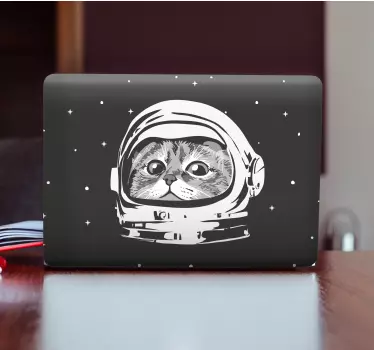 űrhajós macska eredeti design laptop matrica - TenStickers