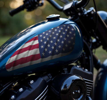 Usa zászló sportoló motoros matrica - TenStickers