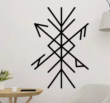 Védelmi rúna vonal matrica - TenStickers