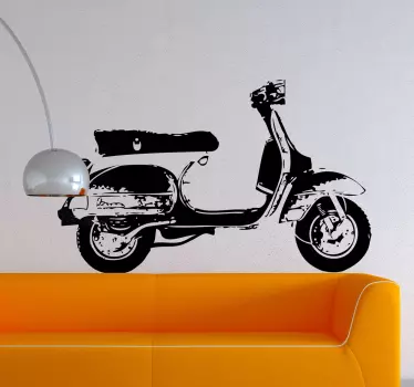 Vespa profil matrica - TenStickers