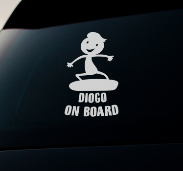 Vicces karakter az Úton - autó matrica - TenStickers