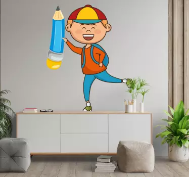 Vicces vissza az iskolába design oktatási matrica - TenStickers