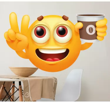 Vidám emoji italos matrica plüssállatok és babák - TenStickers