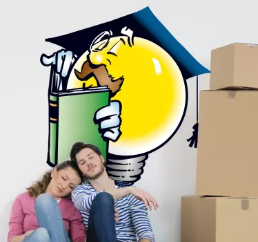 Villanykörte tanár gyerekek matrica - TenStickers