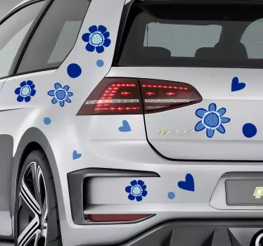 Virágkocsi matrica - TenStickers