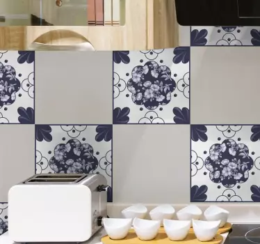 Virágok minta cserép átadása - TenStickers