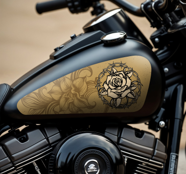 Virágok motoros matrica - TenStickers