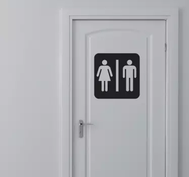 Wc férfi és női wc matrica - TenStickers