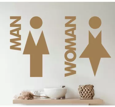 Wc-jel üvegajtó matrica - TenStickers