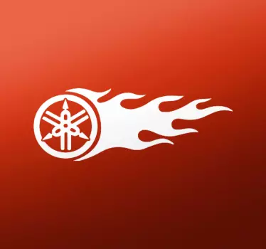 Yamaha design láng motorkerékpár matricákkal - TenStickers