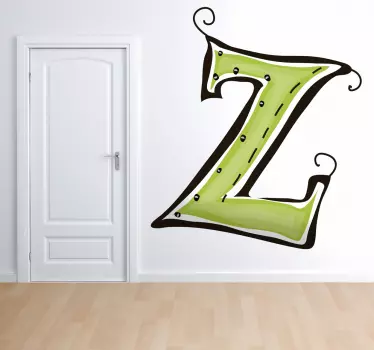 Z betű matrica - TenStickers