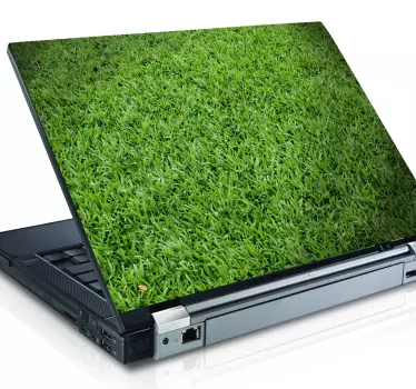 Zöld fű laptop matrica - TenStickers