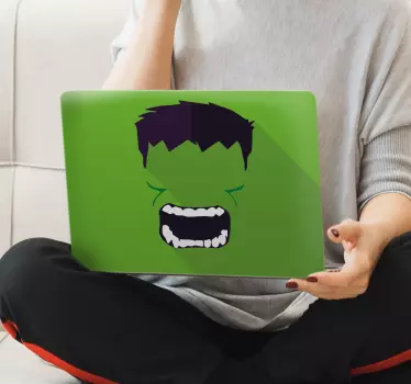 Zöld szuperhős laptop matricák - TenStickers
